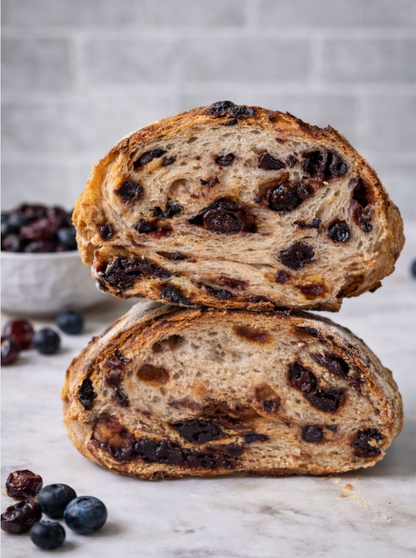 Blueberry & Cherry Sourdough Bread